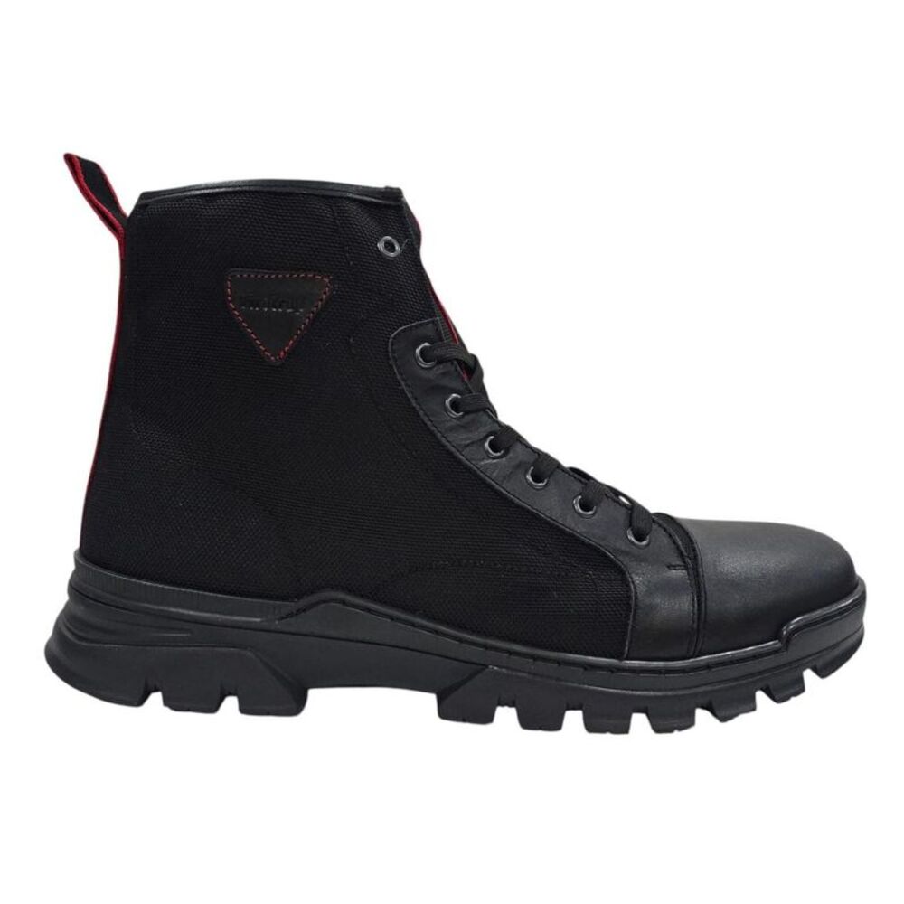 Firetrap Mens Lucas Leather Combat Boots / Black